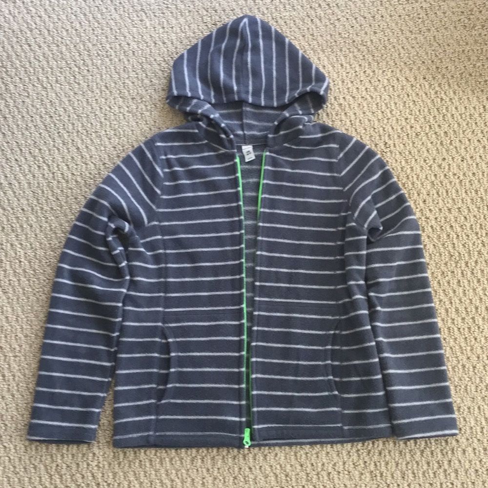 Old Navy Fleece hoodie jacket Youth L 10/12